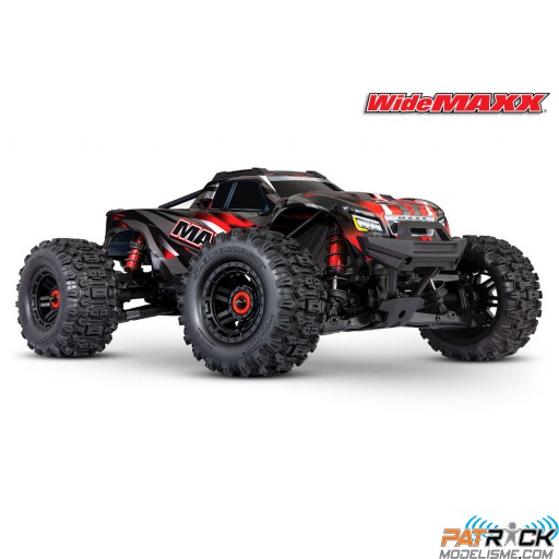 Traxxas MAXX 4S 4X4 WIDEMAXX Brushless ID TSM Rouge SUR-COMMANDE