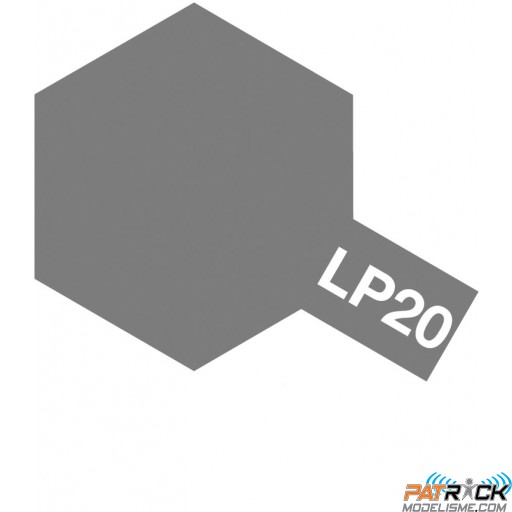 Pot de peinture laquée Tamiya LP-20 gun metal clair 10ml