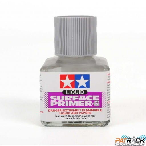 Tamiya Apprêt liquide gris 40ml Plastique-métal