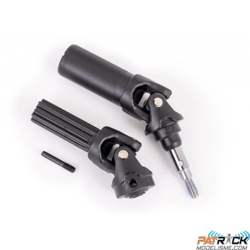 Cardan arrière gauche ou droit renforce avec axe 6mm (x1) (pour 9080) Traxxas