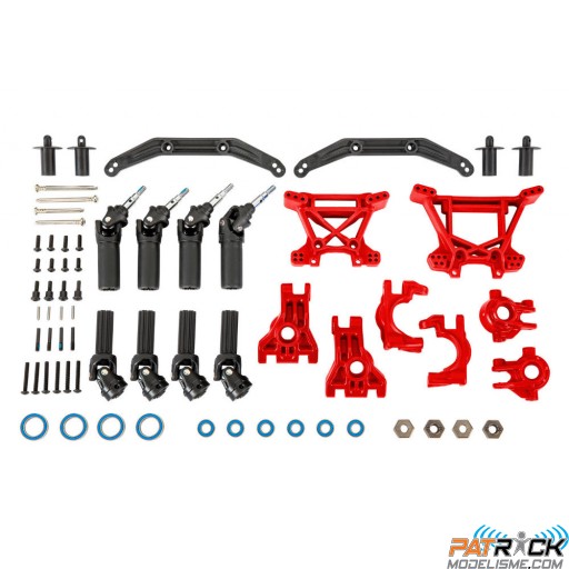 Upgrade kit de transmission renforcé rouge – HOSS/SLASH/RUSTLER 4X4