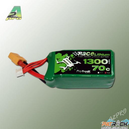 Accu LiPo RACE Lithium 1300mAh 70C 4S XT60 (150 grs)