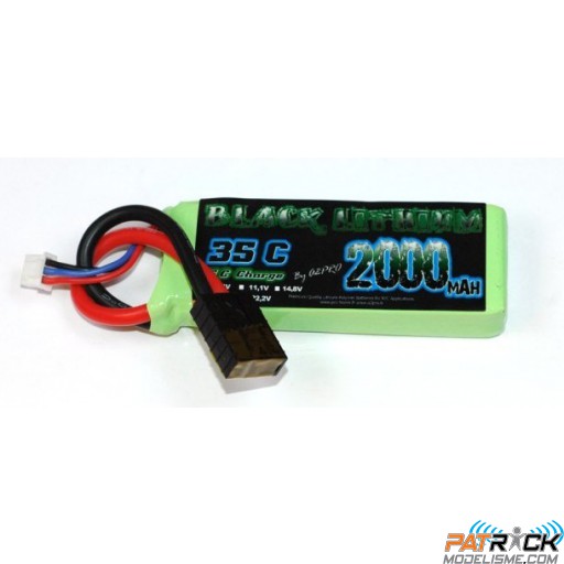 Accu LiPo Black Lithium 2000mAh 35C 2S TRAXXAS