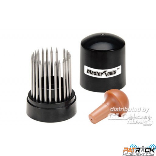 Pose rivet de précision (23 Pcs , 0.25mm-1.35mm) Master tools