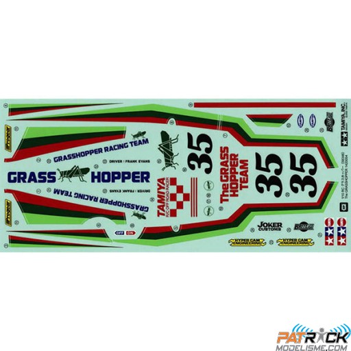 Autocollants Tamiya Grasshopper 58346