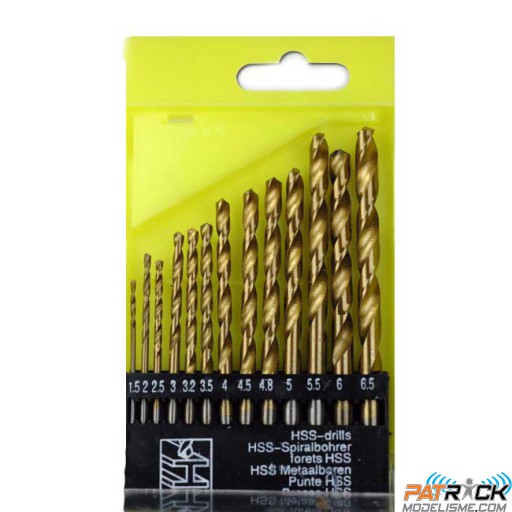 Set de forêts HSS ø1,5-6,5mm (13 pcs)