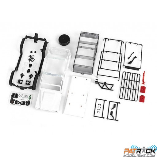 Carrosserie Land Rover Defender blanche à peindre - TRX-4M 1/18e