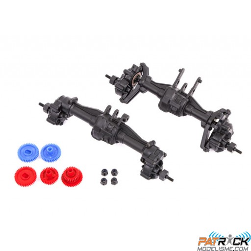 Ponts portiques avant et arrière complet réduction 2,56:1 TRX-4M