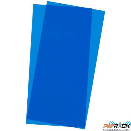 9902-Evergreen 2 Plaques transparentes bleues 152x304x0,25mm