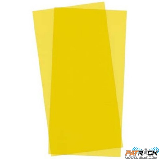9904-Evergreen 2 Plaques transparentes jaunes 152x304x0,25mm
