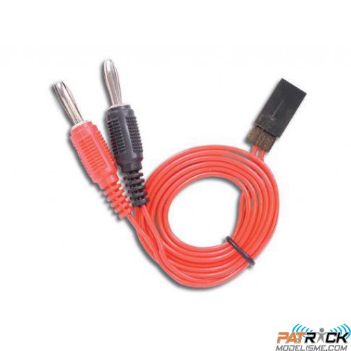 Cordon de charge bananes 4mm vers RX JR / GRAUPNER / SPEKTRUM