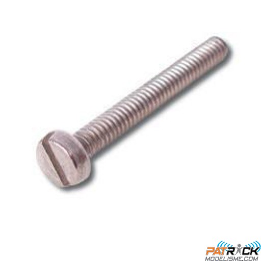 Vis inox à têtes cylindriques fendues M 2 x 16mm/10 pièces