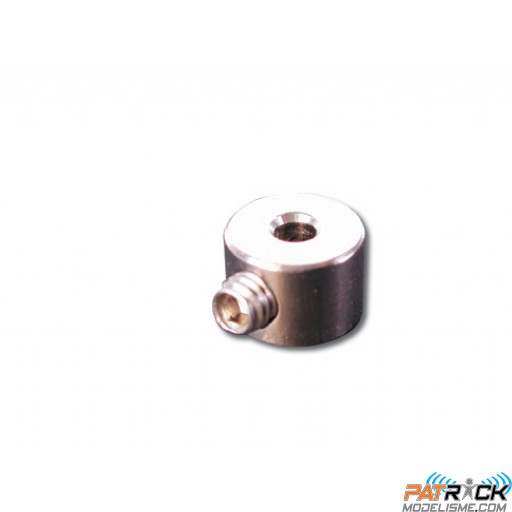 Bagues d'arrêt en laiton nickelé avec Vis BTR sans tête inox M3, diamètre 2 / 10 pièces