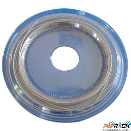 Câble acier inox tressé gainé diamètre 0,7mm/5 mètres