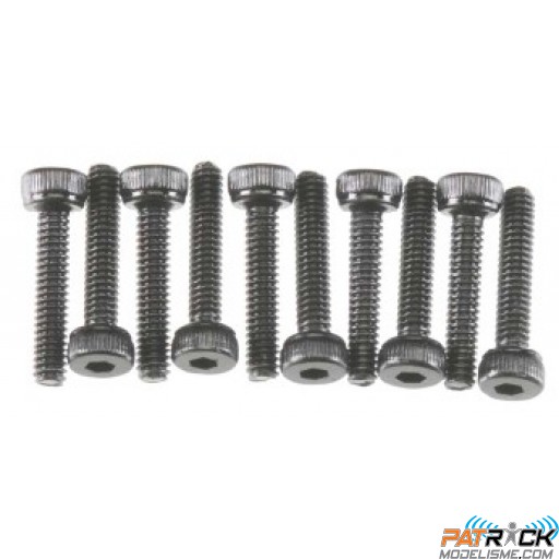 Vis hex M2x10mm Cap Head (Black Oxide) (10 pièce(s)