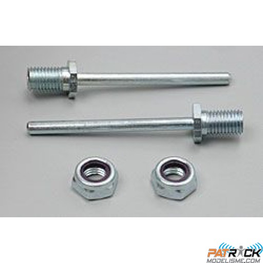 Axe de roues acier D 4mm 2'' long x5/32'' dia