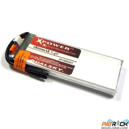 Accu LiPo Dualsky-GT 2S-7,4V-28C-1800 mAh