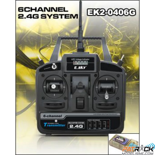 E sky héli 2.4GHz 4&6ch, récepteur