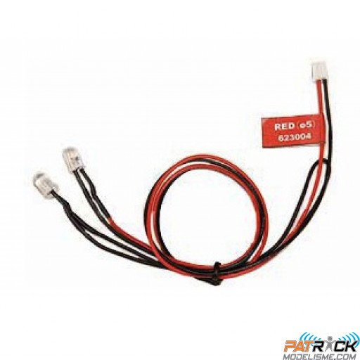 LED rouge à connecter 5mm 2 pièces