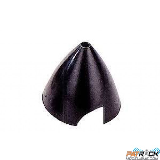 Embout de cône seul Noir plastique diamètre 60mm