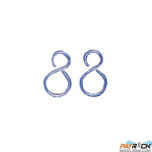 Oeillet de palan bateau 2,5x5mm - 10 pièces