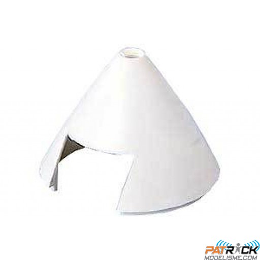 Embout de cône seul Blanc plastique diamètre 34mm