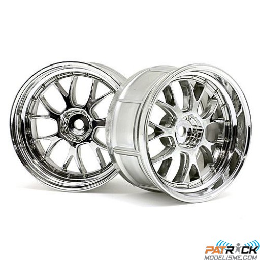 Jantes HPI LP32 LM-R Chrome – la paire - 1/10ème