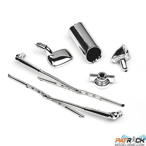 Ensemble accessoires carrosserie chromé 1/10e