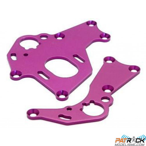 Flancs support moteur ALU violet gauche/droite - SPRINT 2