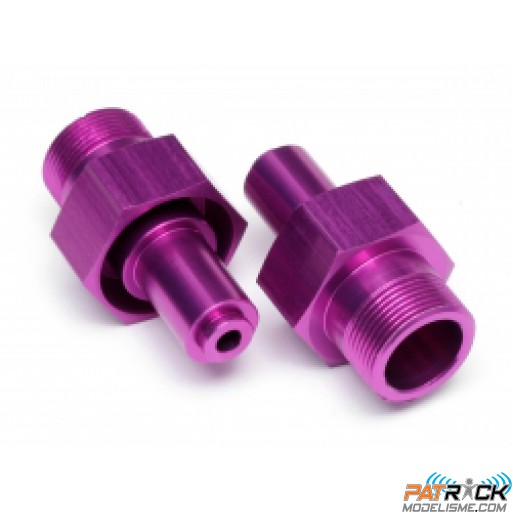 Hexagone roue ALU violet avant 24mm (2 pièce(s) - BAJA 5B