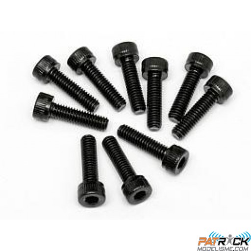 Vis tête cylindrique 6 PANS 4X15mm 10 pièces - BAJA 5B 2.0/5T