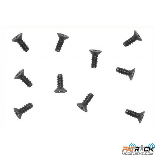 Vis tp M3x8 (10 pièce(s) titane tête fraisée/1321