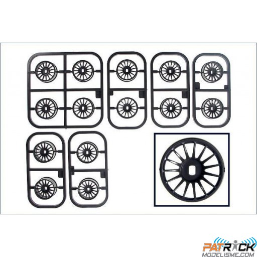 Jante grises/noires (kit 14 pièce(s) - MINI-Z AWD