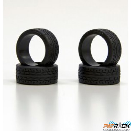 Pneus KYOSHO racing 20* radial Étroit 4 pièce(s) - MINI-Z Racer