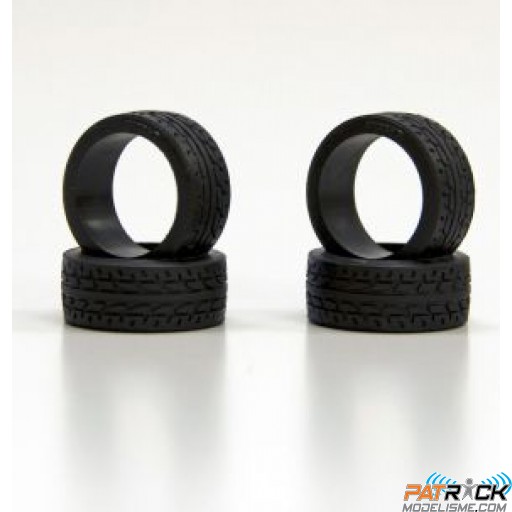 Pneus KYOSHO racing 40* radial Étroit 4 pièce(s) - MINI-Z Racer