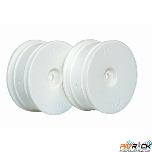 Jante disque VTEC 24mm blanche – la paire – 1/10ème