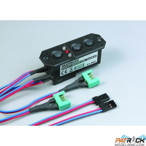 Interrupteur électronique LiPo Twinbatt Multiplex