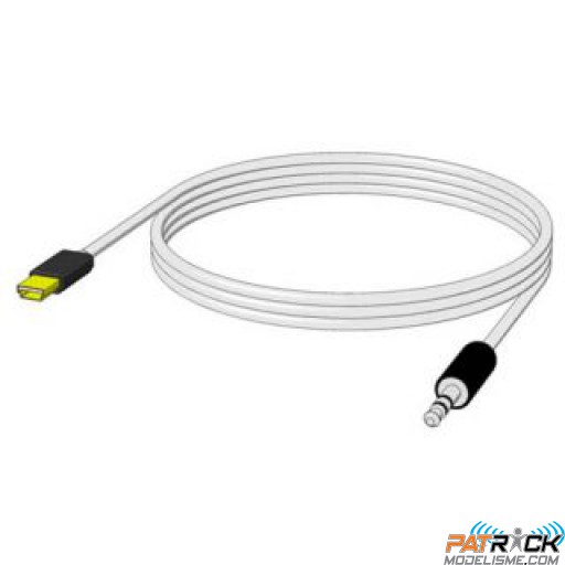 Cordon miniport Graupner 3,5mm stereo