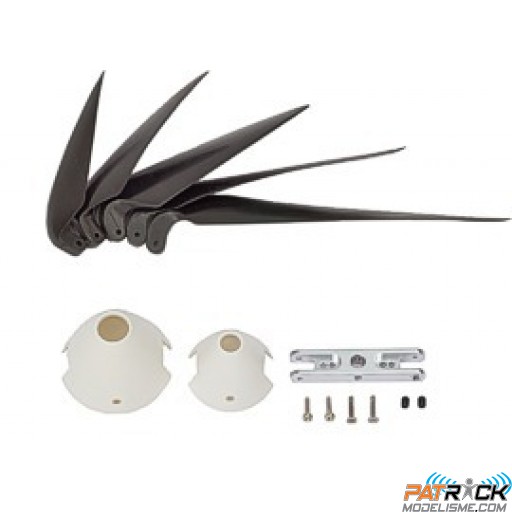 Hélice pales repliables 12x8" + Cone D5