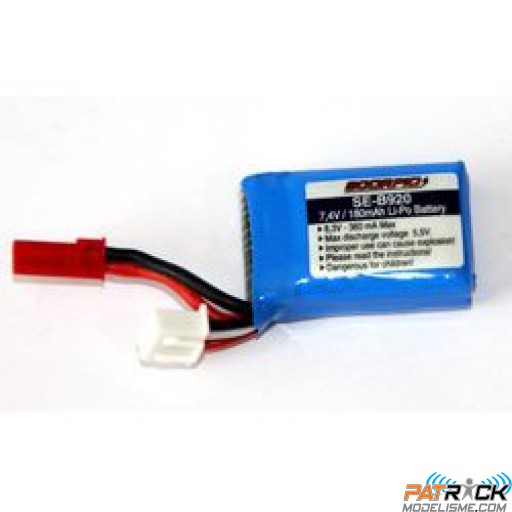 Batterie LiPo Scorpio 2S 7,4v 180 mAh – Micro safari/NE770/Mini bee/Pilot 500