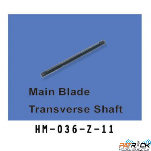 Main blade transverse shaft