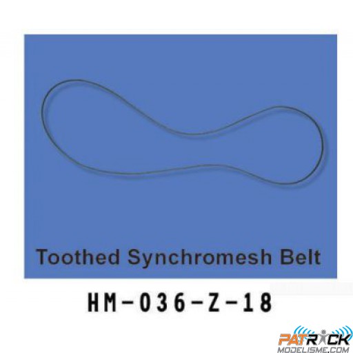 Toothed synchromesh courroie