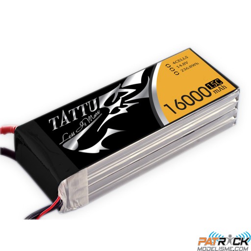 Accu LiPo Tattu 16000mAh 4S 14.8V 15/30C EC5