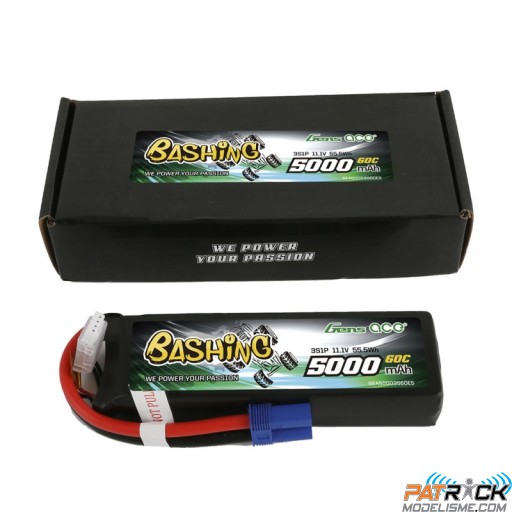 Accu LiPo Gens Ace BASHING 5000mAh 3S 60C EC5