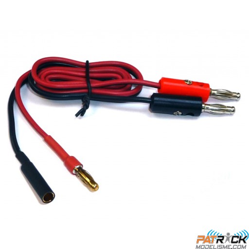 Cordon de charge bananes 4mm vers PK/OR 4mm