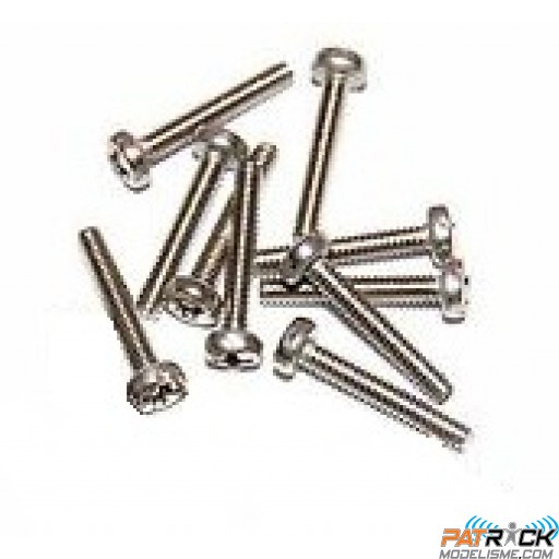 Vis Inox à tête cylindrique 2x14mm 10 pièce(s)