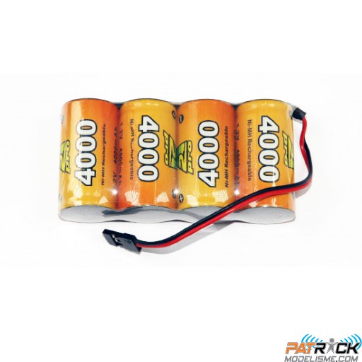 Accu NiMH A2pro Pack réception Sc-4000 mAh 4.8v JR