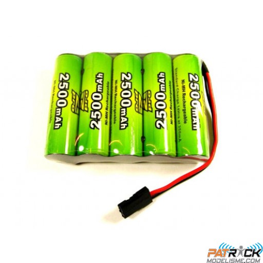 Accu NiMH A2pro Pack réception 6V AP-2500AA futaba