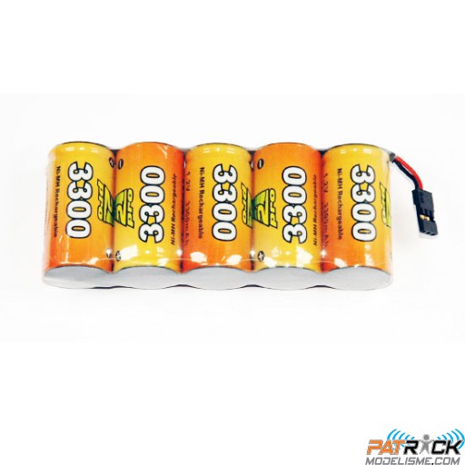 Accu NiMH A2pro Pack réception Sc-3300 mAh 6.0v JR