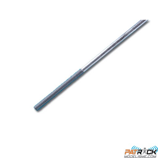 Tige zinguée avec embout fileté 2.1mm M2.5 / 200mm